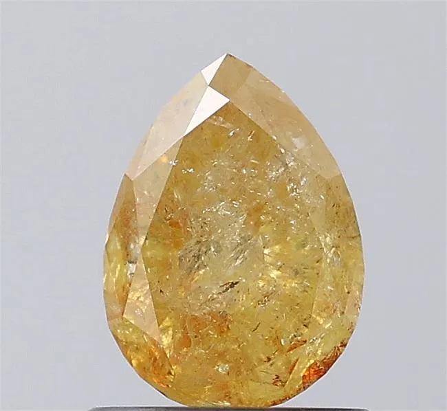 0.86ct Pear Natural Diamond (Colour Yellow, Clarity I3, Uncertified)