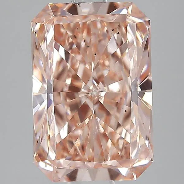 4.01ct Radiant Lab Grown Diamond (Colour Fancy Intense Brownish Pink, Clarity VS2, IGI Certified)