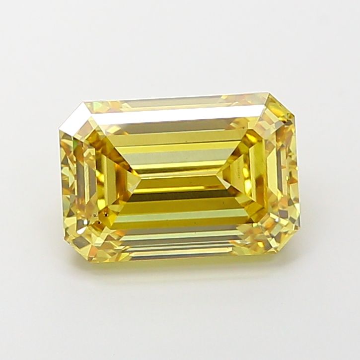 4.02 Carat Emerald Cut Fancy Yellow