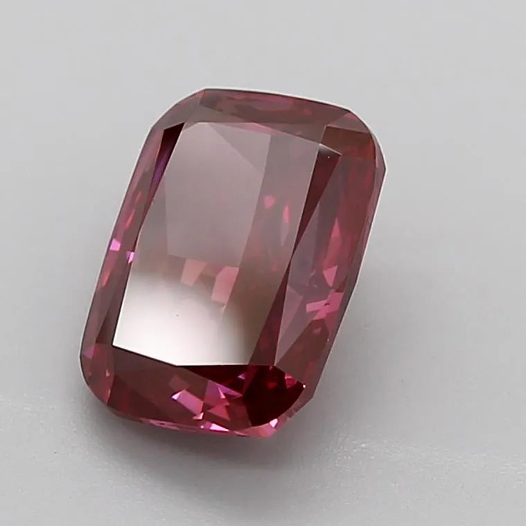 3.70ct Cushion modified Lab Grown Diamond (Colour Fancy Deep Pink, Clarity VS2, IGI Certified)