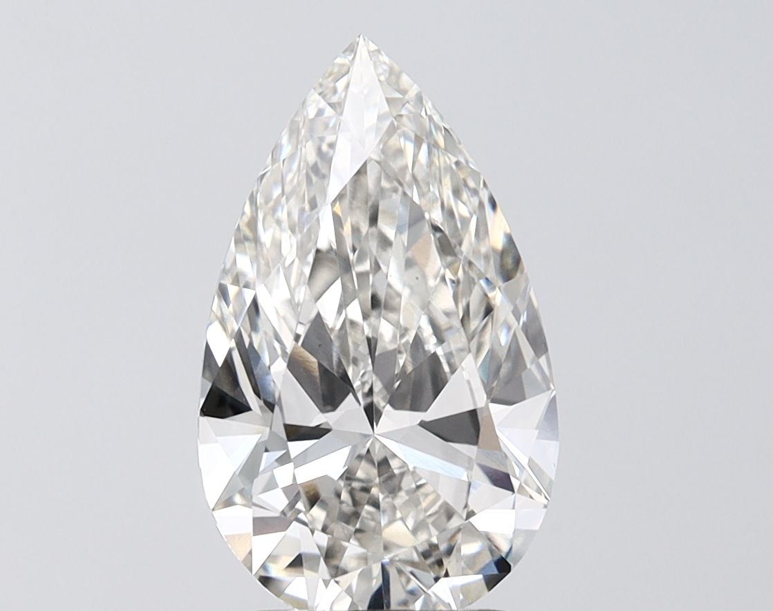 2.54 Carat H-VVS2 Pear Lab Diamond