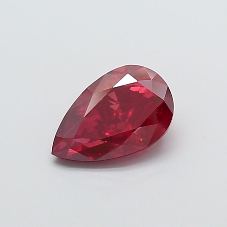 1.54 Carat Pear Cut Fancy Red