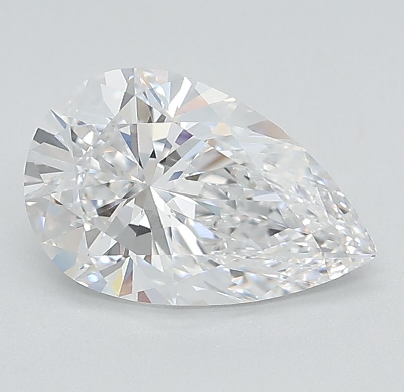 1.63 Carat D-VVS2 Pear Lab Diamond