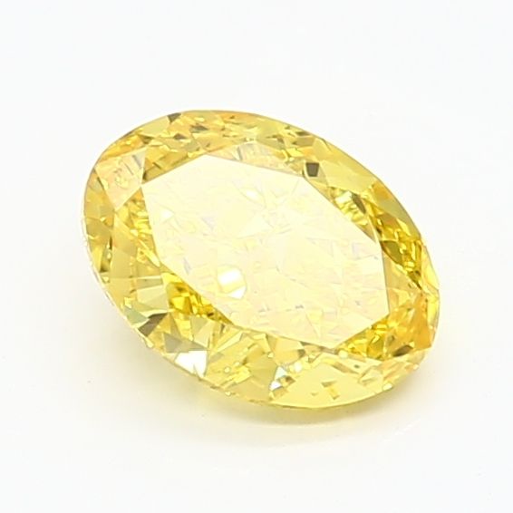 1.02 Carat Oval Cut Fancy Yellow