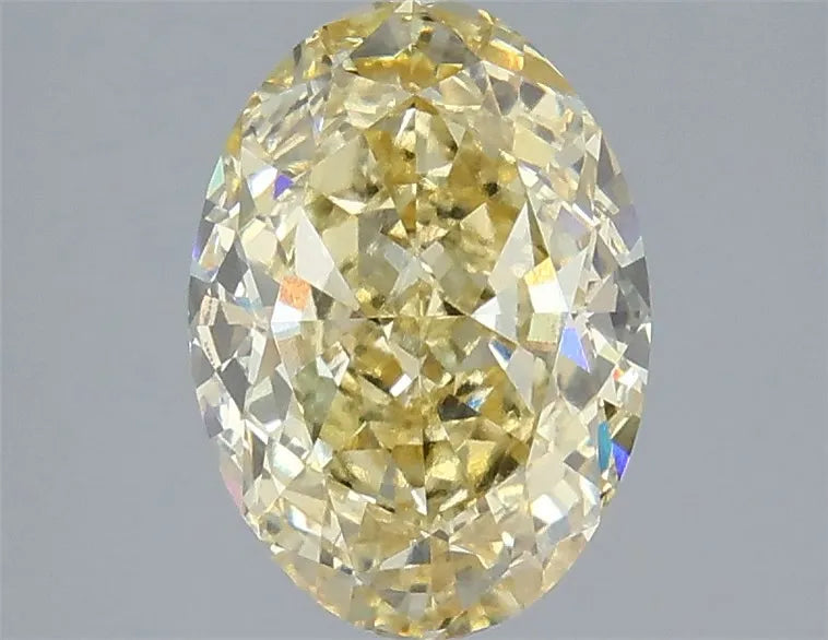 3.52ct Oval Lab Grown Diamond (Colour Fancy Yellow, Clarity VS1, IGI Certified)