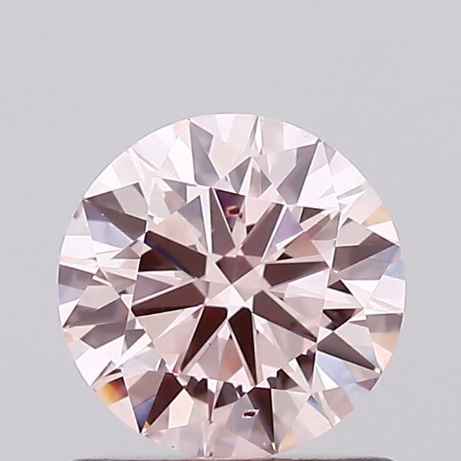 0.72 Carat Round Cut Fancy Pink