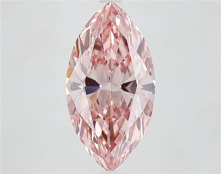4.02ct Marquise Lab Grown Diamond (Colour Fancy Vivid Pink, Clarity VVS2, IGI Certified)