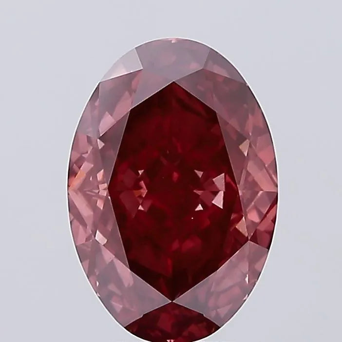 4.83ct Oval Lab Grown Diamond (Colour Fancy Vivid Pink, Clarity VS1, IGI Certified)