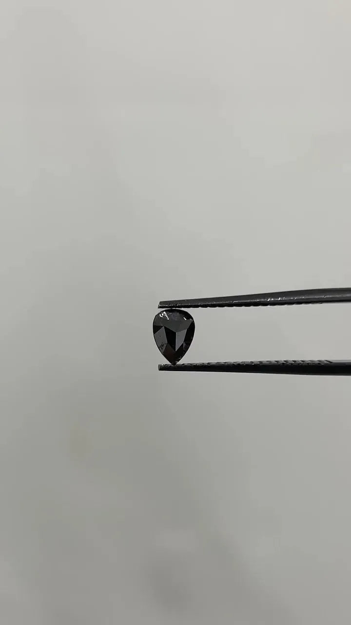 0.28ct Pear Natural Diamond (Colour Fancy Black, Clarity VVS2, Cut EX, Uncertified)