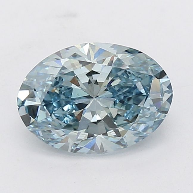 2 Carat Oval Cut Fancy Blue