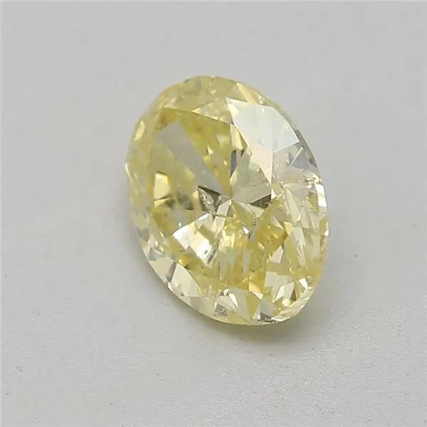 0.50ct Oval Natural Diamond (Colour Fancy Yellow, Clarity I1, GIA Certified)