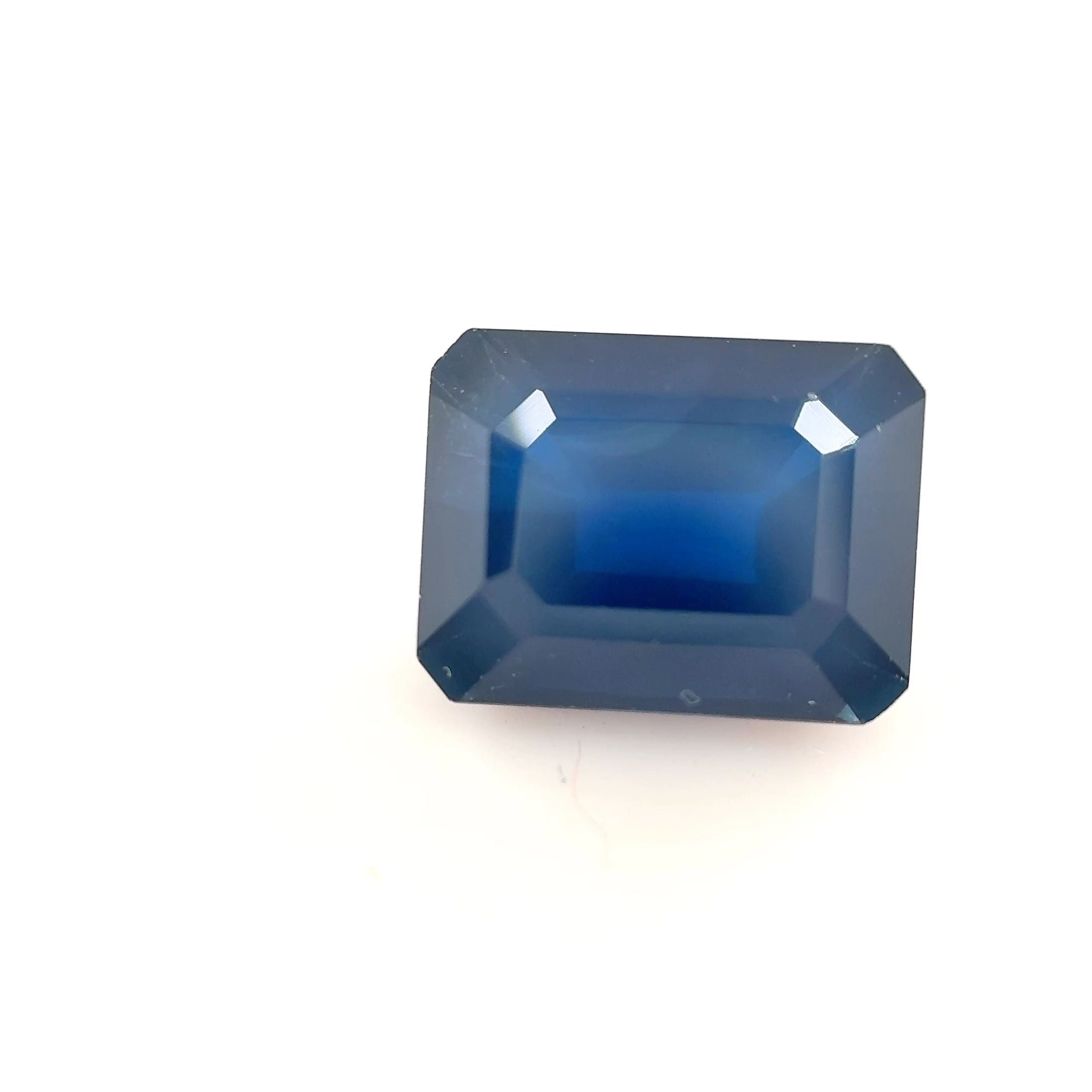 2.73 Carat Emerald Cut Blue Sapphire