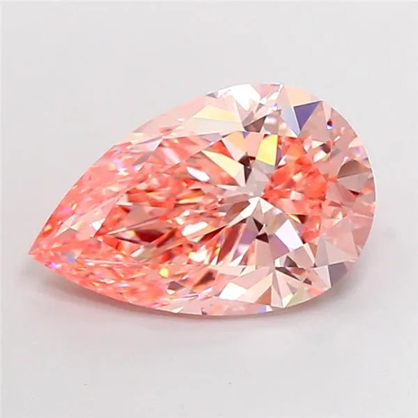 5.02ct Pear Lab Grown Diamond (Colour Fancy Intense Pink, Clarity VS1, IGI Certified)
