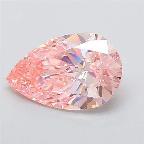 5.78ct Pear Lab Grown Diamond (Colour Fancy Vivid Pink, Clarity VVS2, IGI Certified)