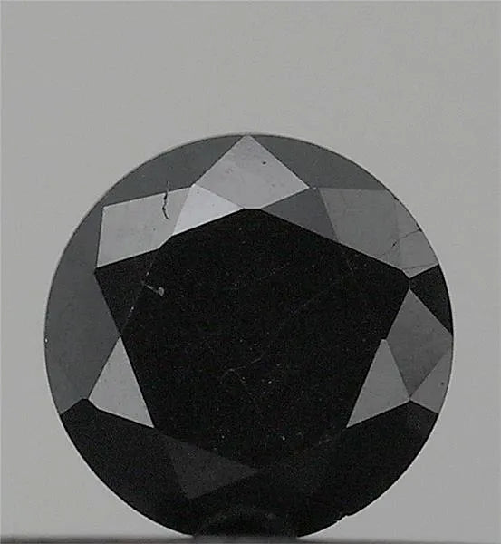 5.99ct Round Natural Diamond (Colour Black, Clarity VS2, Cut EX, Uncertified)