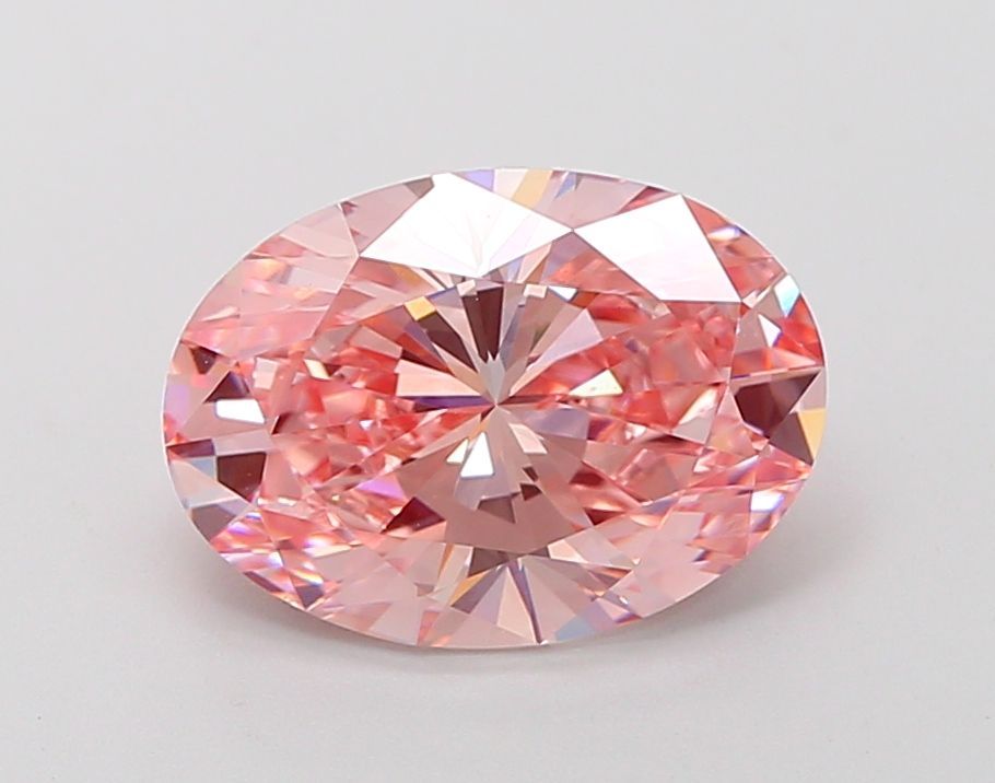 3.09 Carat Oval Cut Fancy Pink