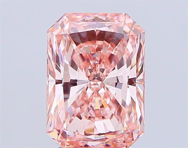 3.50ct Radiant Lab Grown Diamond (Colour Fancy Intense Pink, Clarity VS2, IGI Certified)