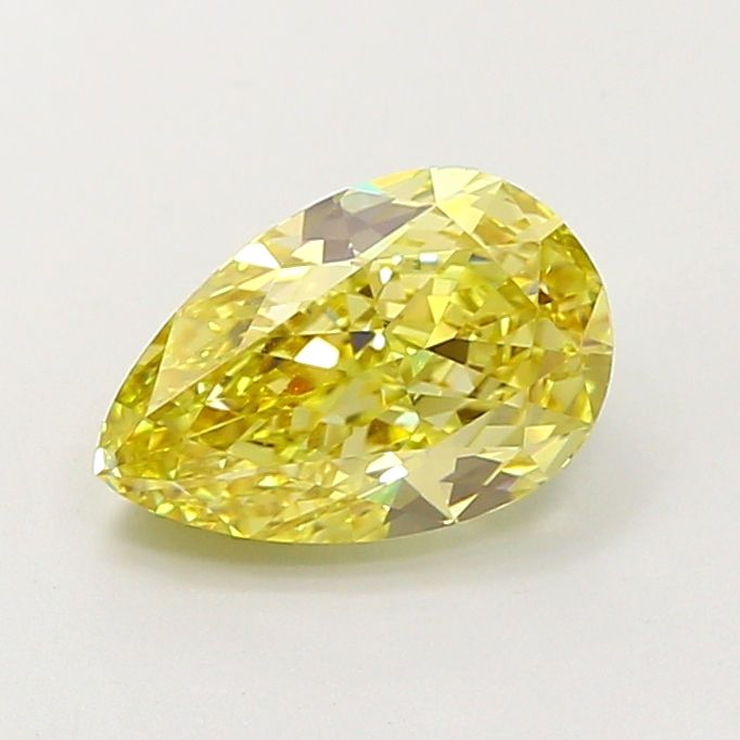 2.01 Carat Pear Cut Fancy Yellow