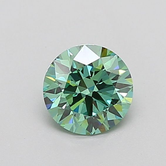 1.09 Carat Round Cut Fancy Green