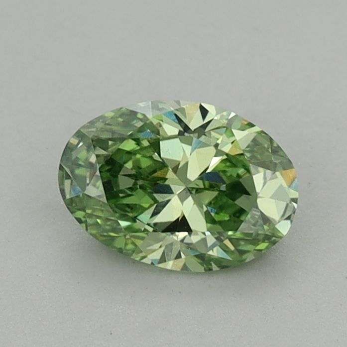 0.57 Carat Oval Cut Fancy Green