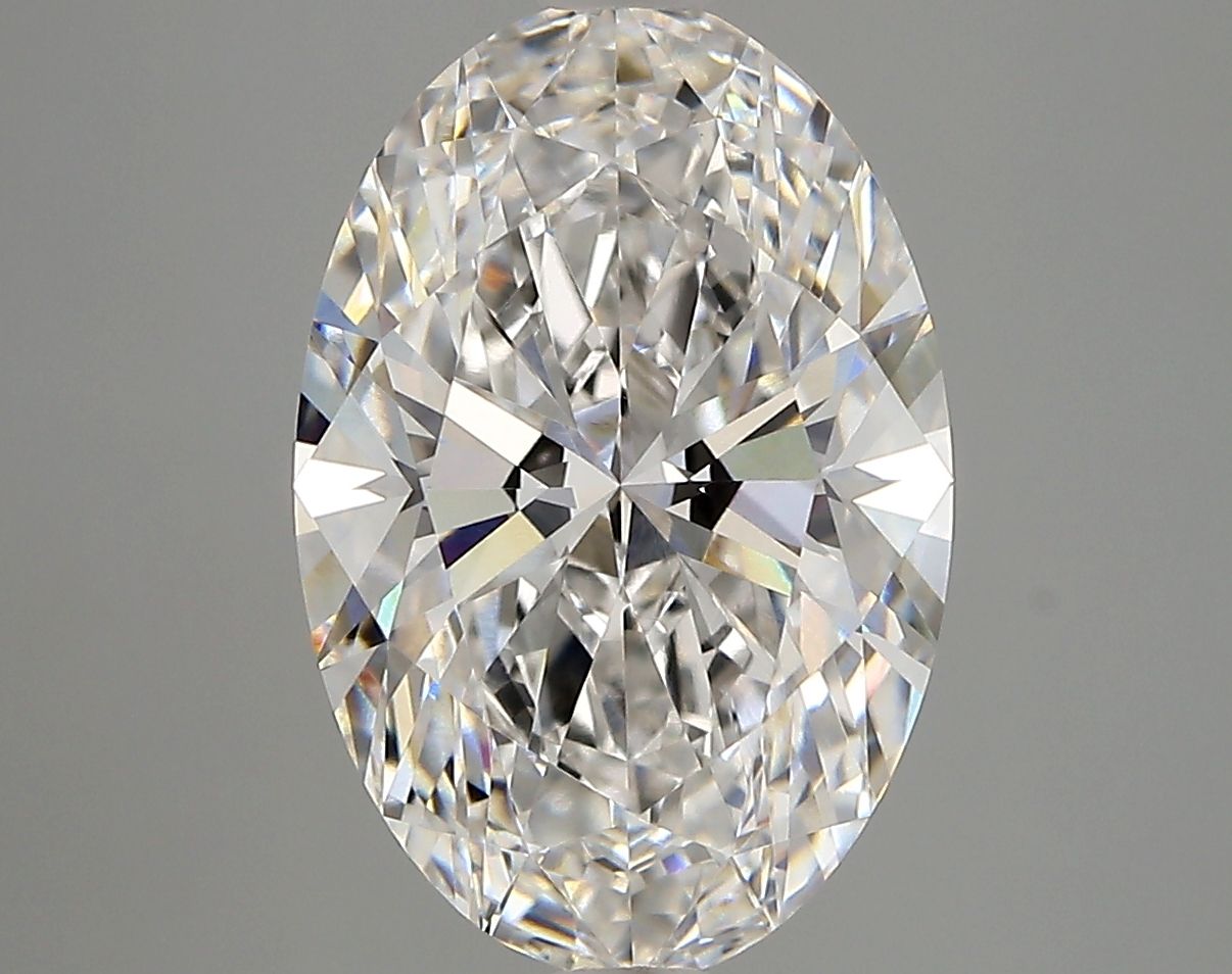 4.49 Carat F-VVS2 Oval Lab Diamond