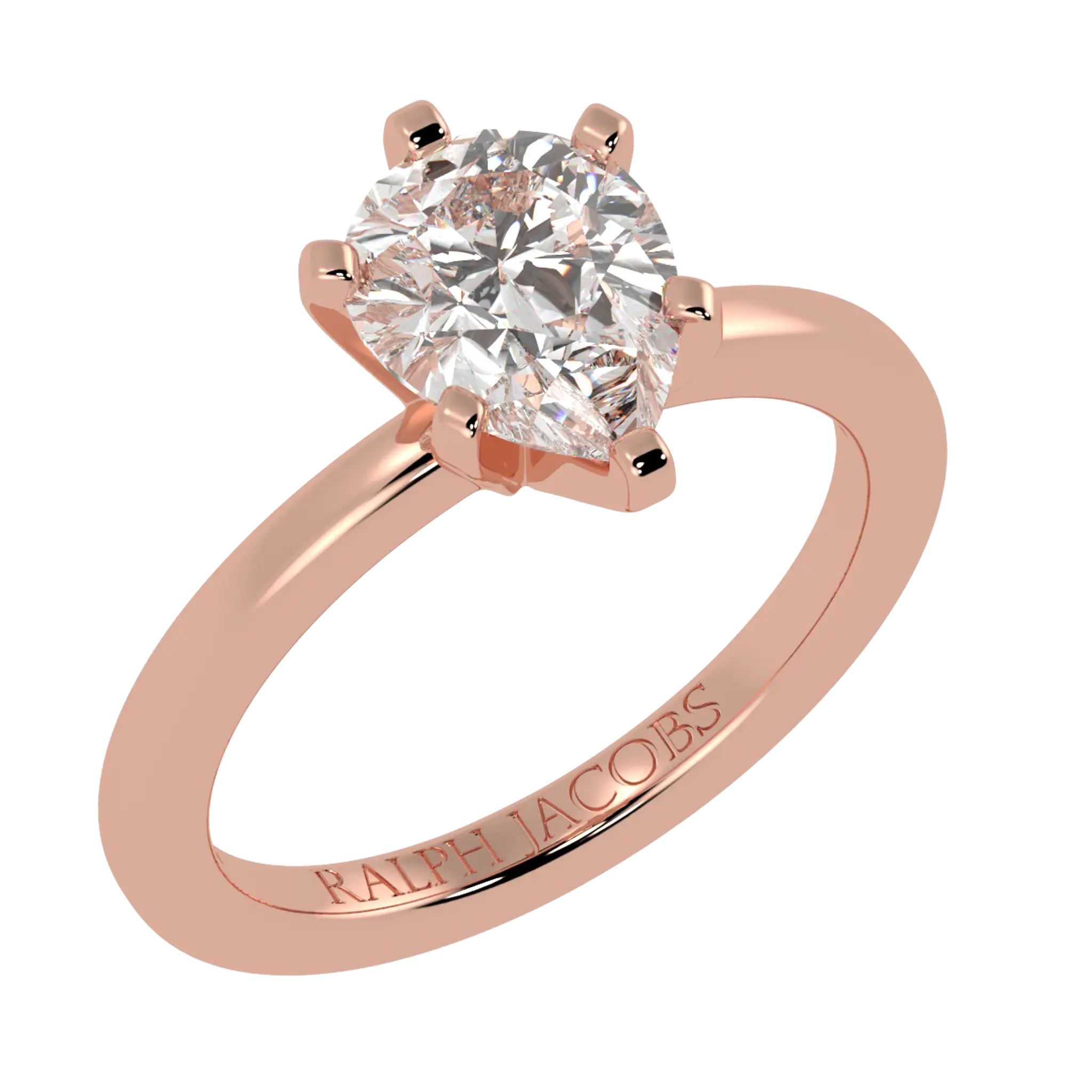 Nikki Rose 14K Gold Solitaire Moissanite Engagement Rings | Pear Shape