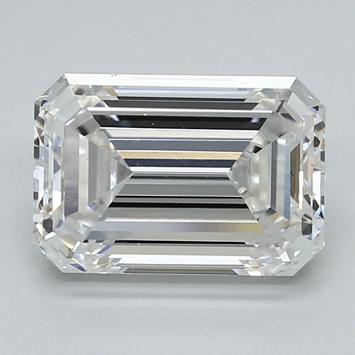 2.87 Carat F-VVS2 Emerald Lab Diamond