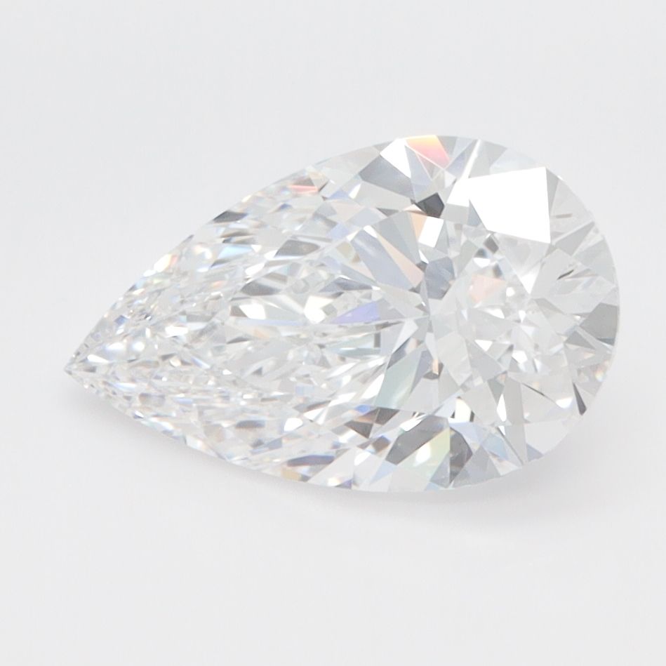 2.00 Carat D-IF Pear Lab Diamond