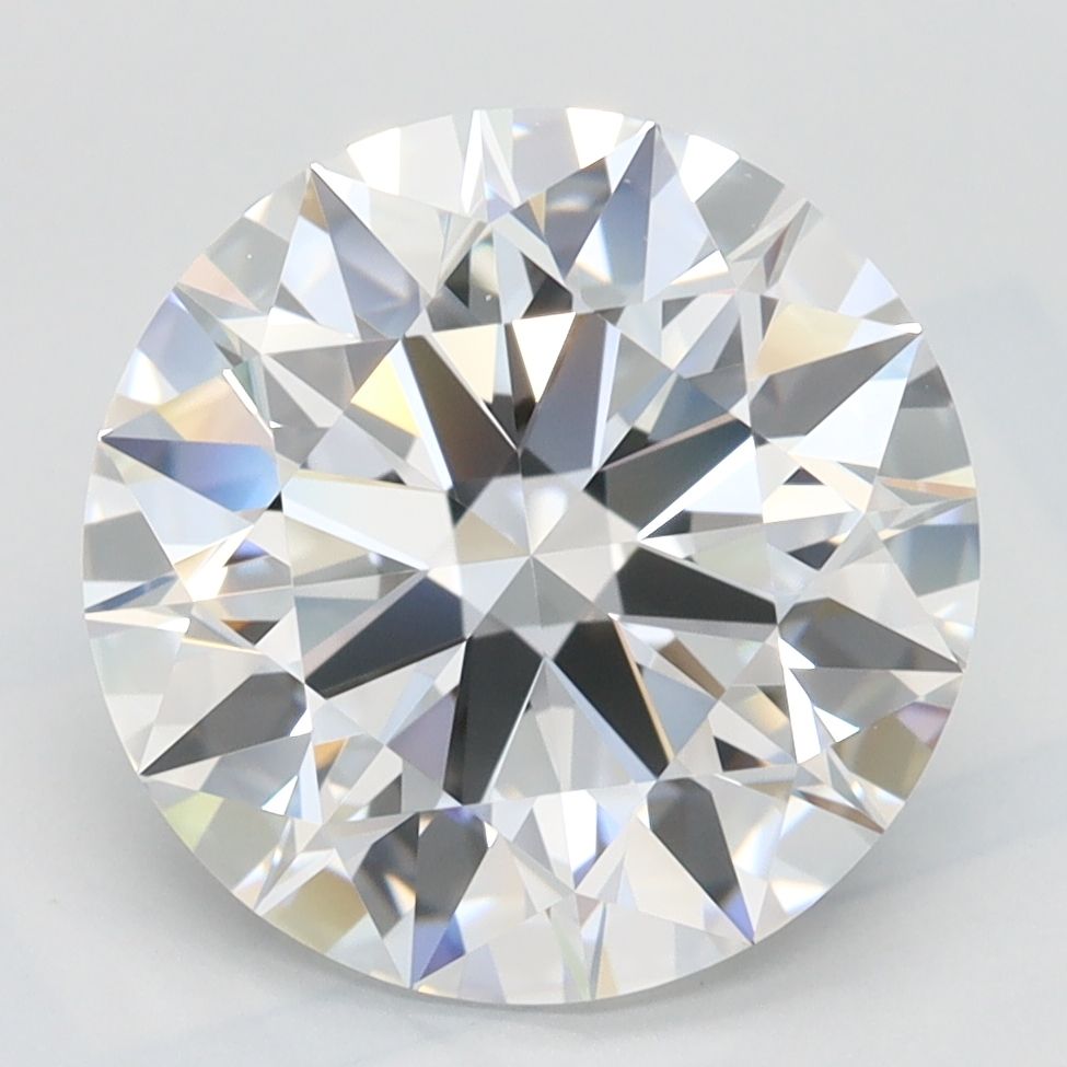 3.46 Carat D-IF Round Lab Diamond