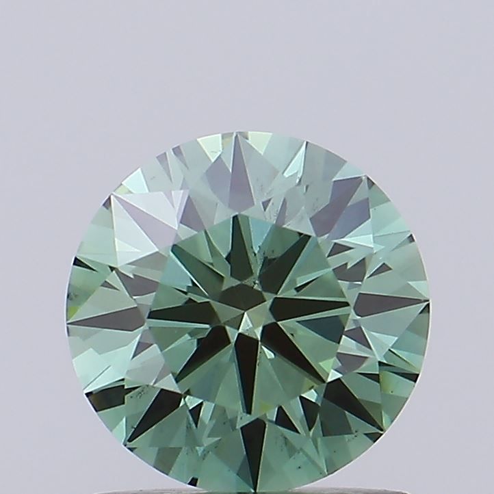 1.02 Carat Round Cut Fancy Green