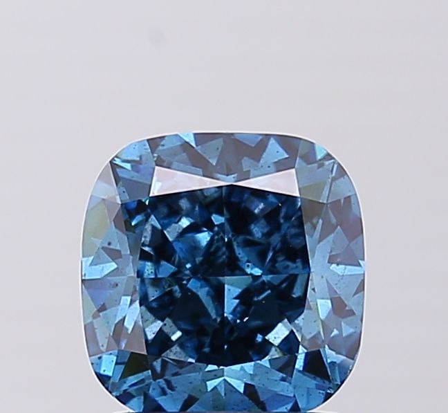 2.02 Carat Cushion Cut Fancy Blue