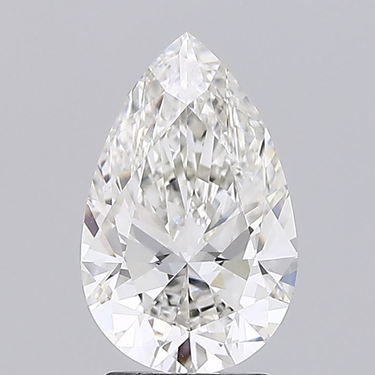 2.81 Carat G-VVS2 Pear Lab Diamond