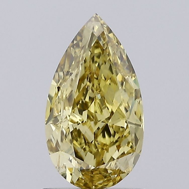 1.36 Carat Pear Cut Fancy Yellow