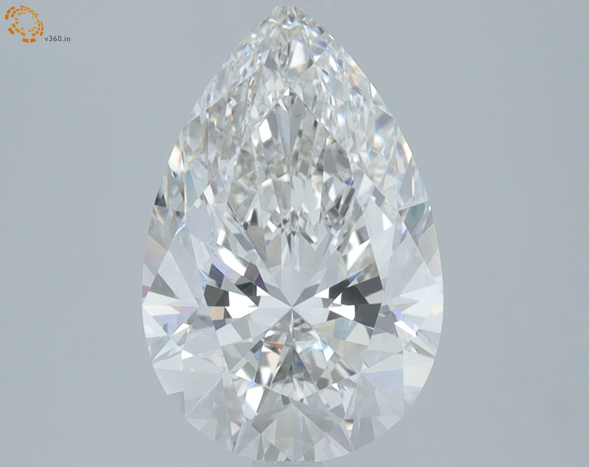 3.17 Carat G-VS1 Pear Lab Diamond
