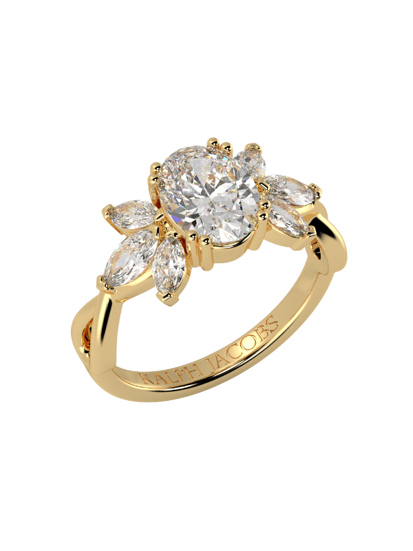 Olivia Moissanite Engagement Ring